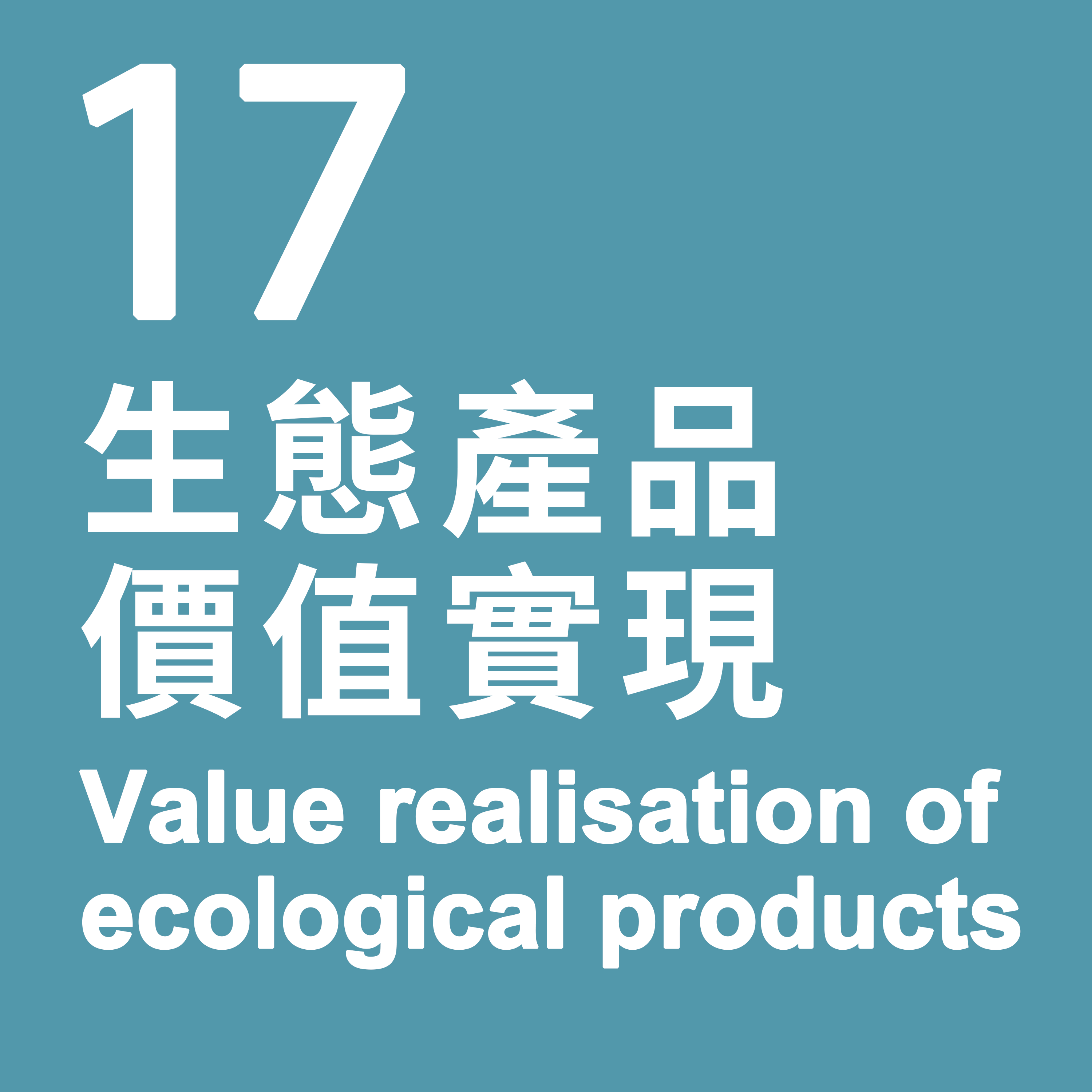 17. Value realisation of ecological products